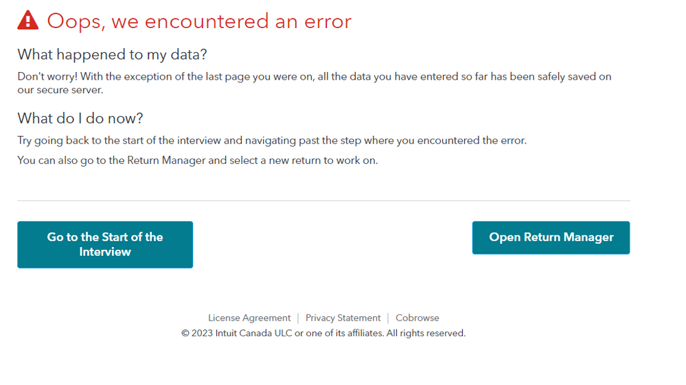 Turbo Tax Error when Autofilling return from CRA.PNG