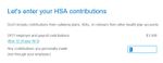 Let's enter your HSA contributions